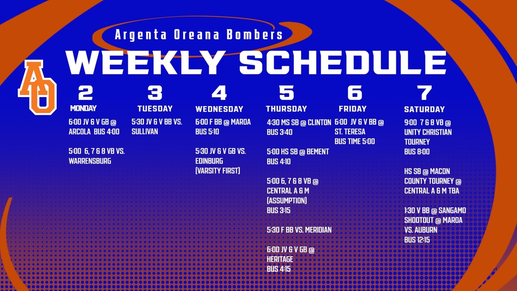 Weekly Calendar