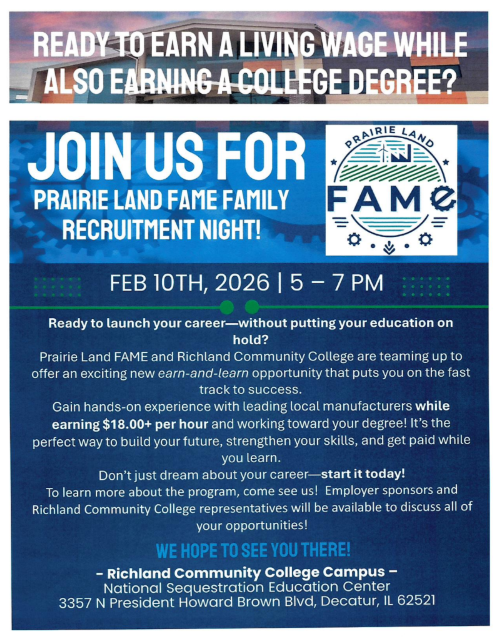 FAME Recruitment Night at Richland on February 10- pg 2