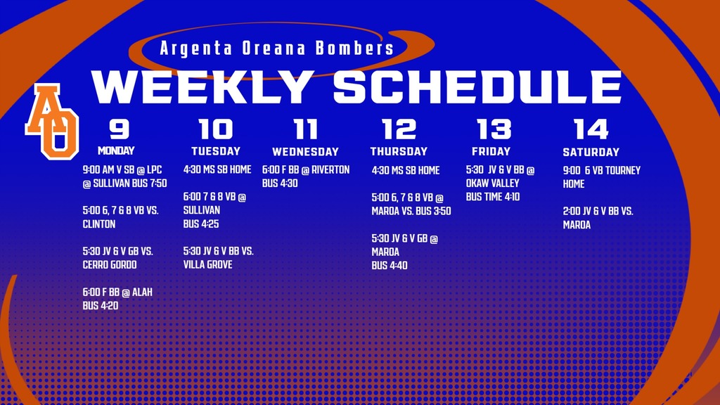 Weekly Calendar
