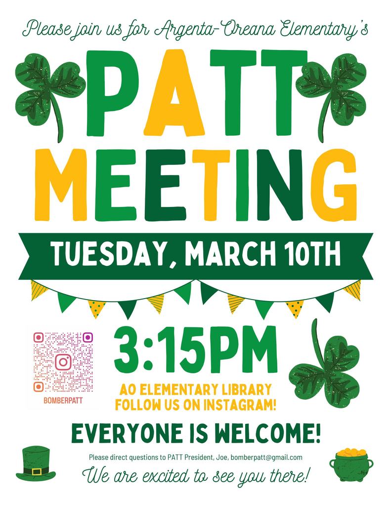 PATT Meeting info
