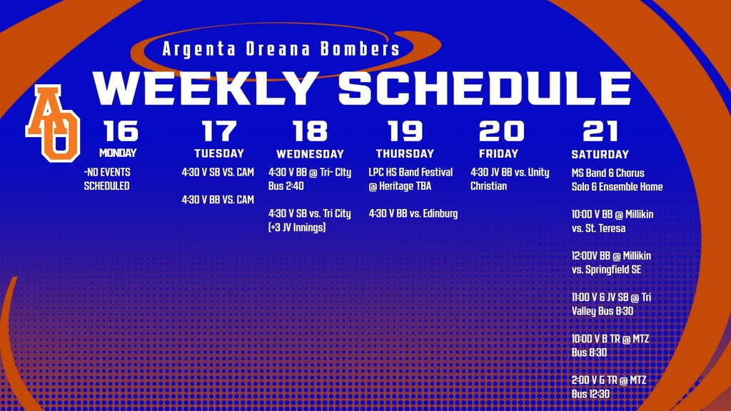 Weekly Calendar