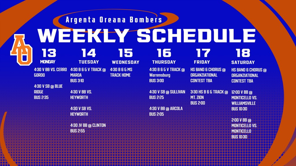 Weekly Calendar