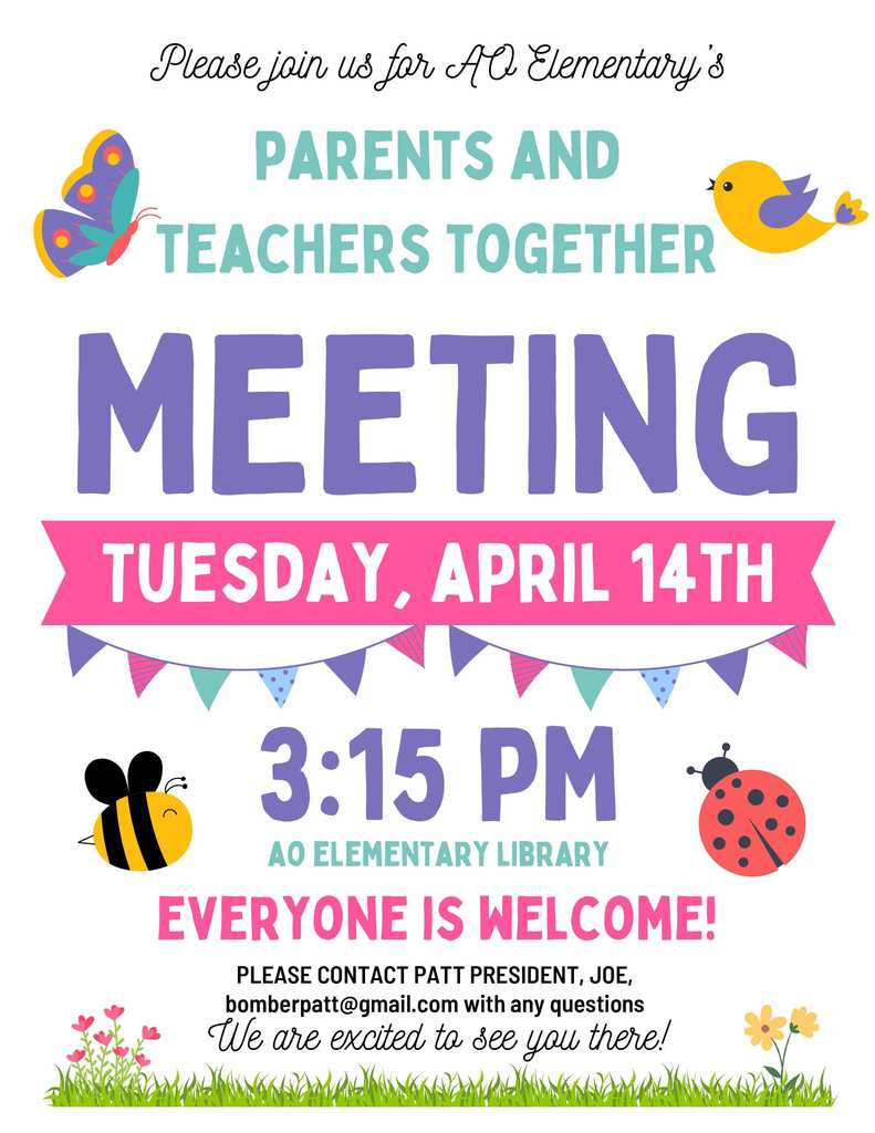 PATT Meeting info