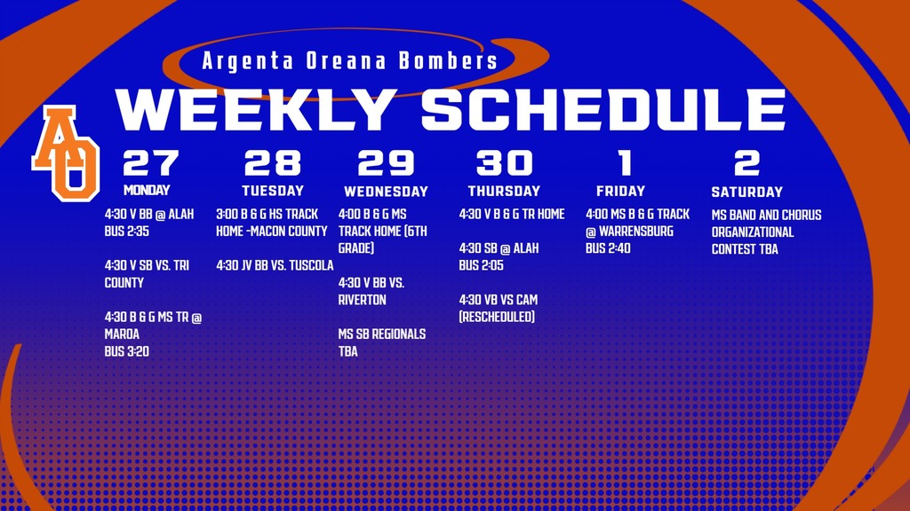 Weekly Calendar