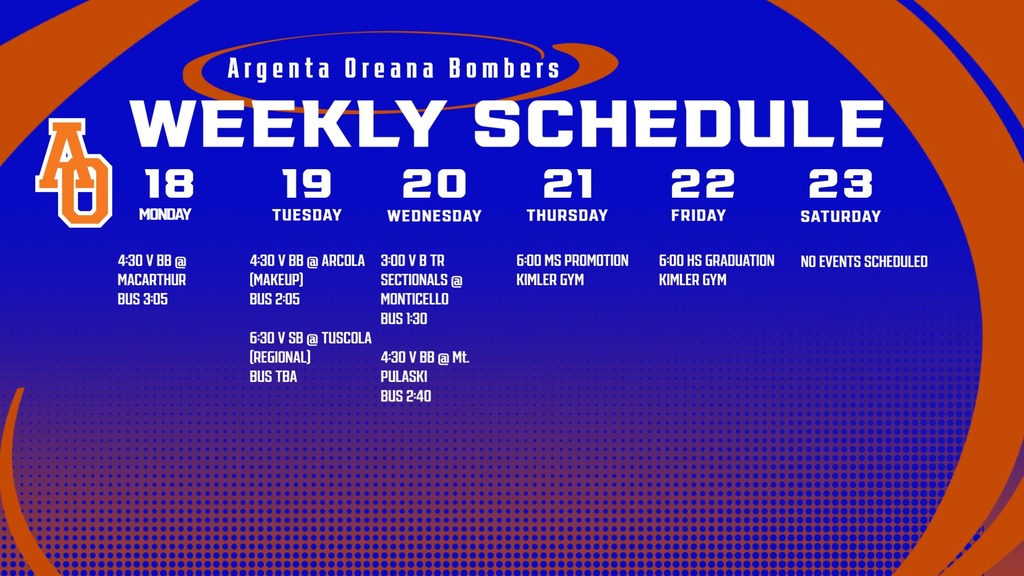 Weekly Calendar