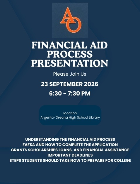 flyer for financial aid presentation