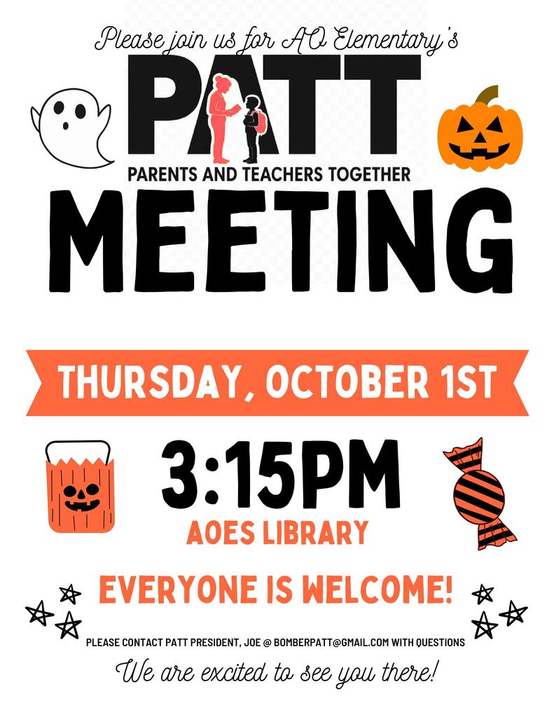 PATT October Meeting Info