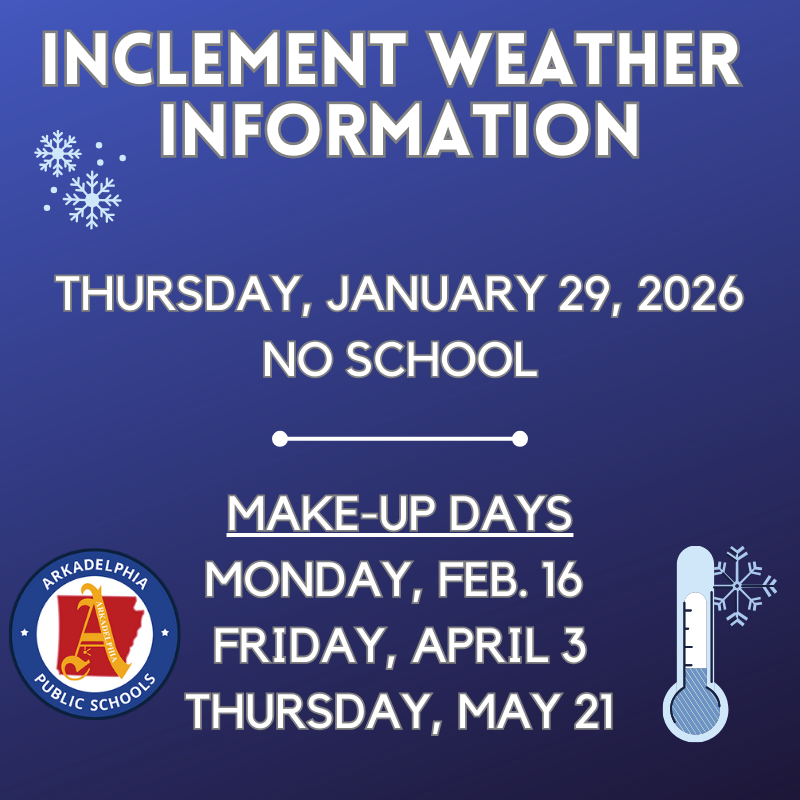 Inclement Weather Announcement for January 29, 2026
