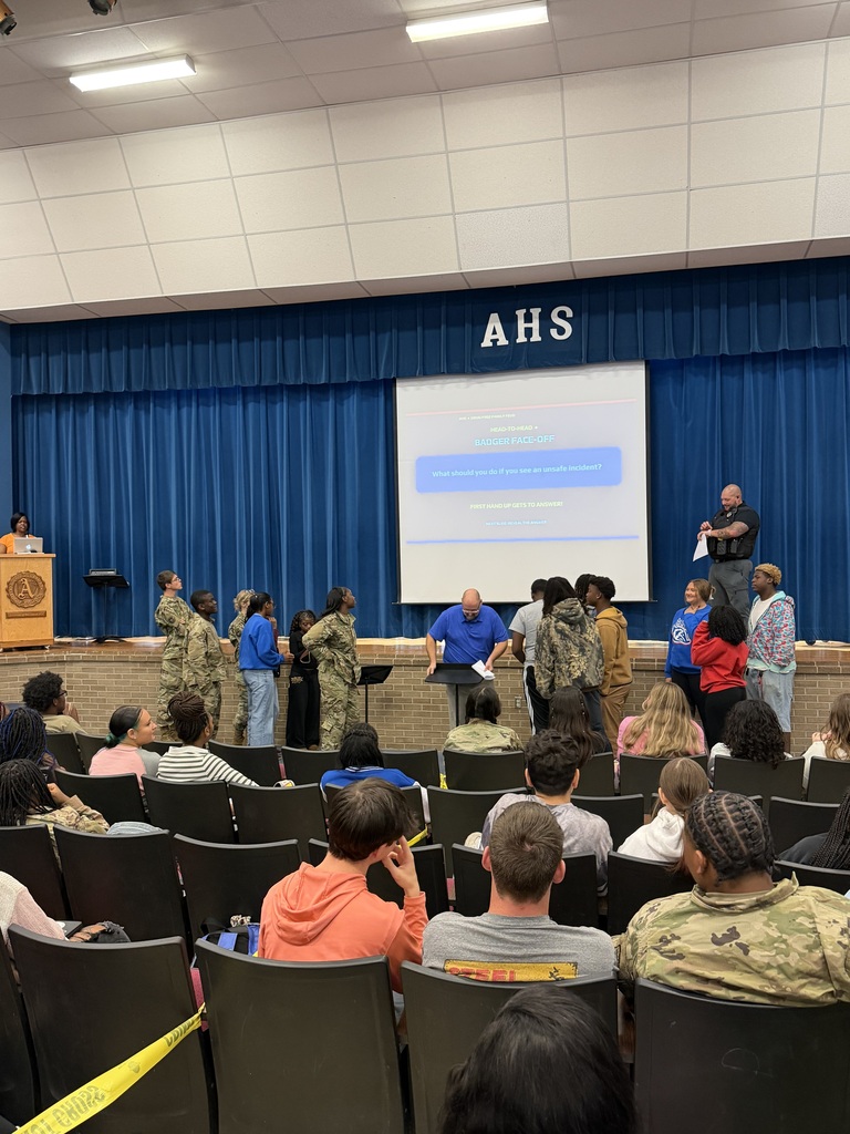 Students complete in Family Feud round.