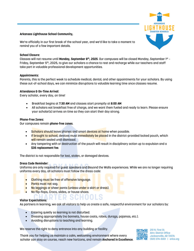 Policy Guidelines Letter