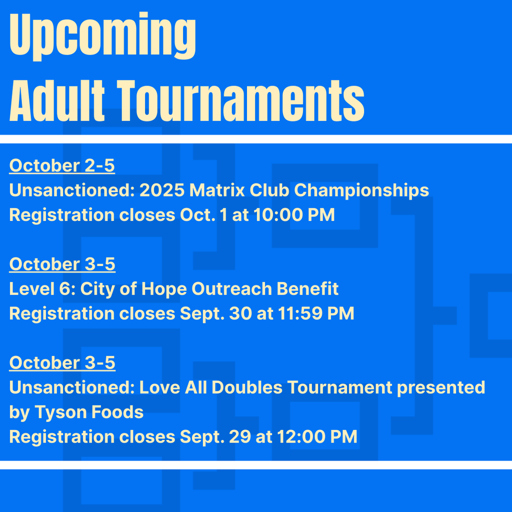 adult tournaments