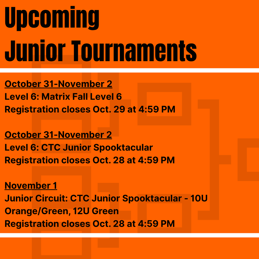 upcoming tournaments