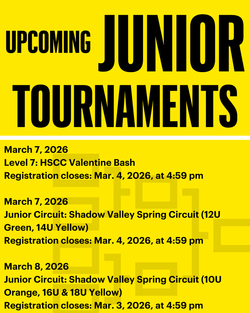 upcoming tournaments