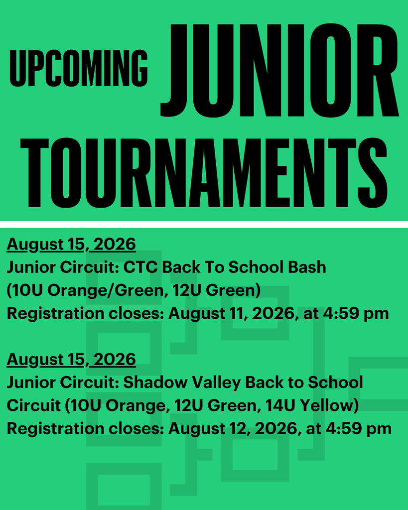 upcoming tournaments