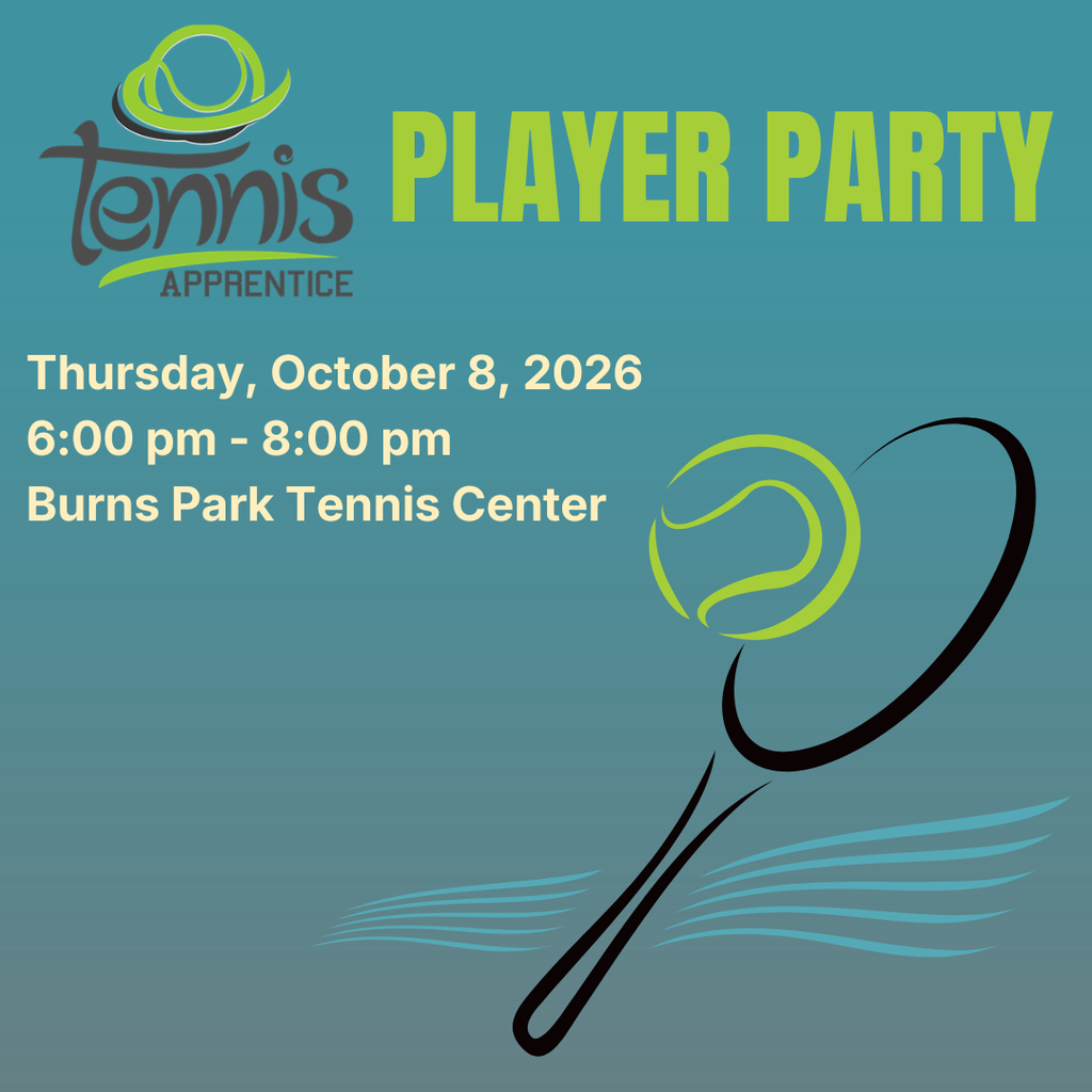 tennis apprentice player party