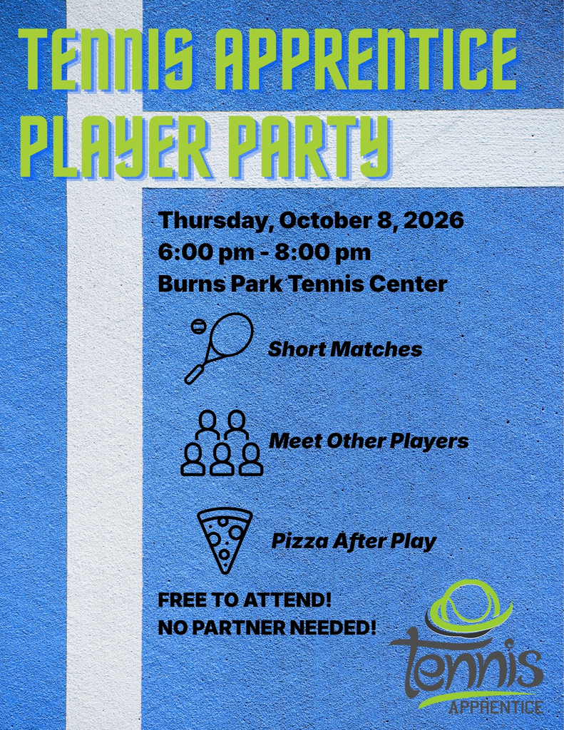 tennis apprentice player party