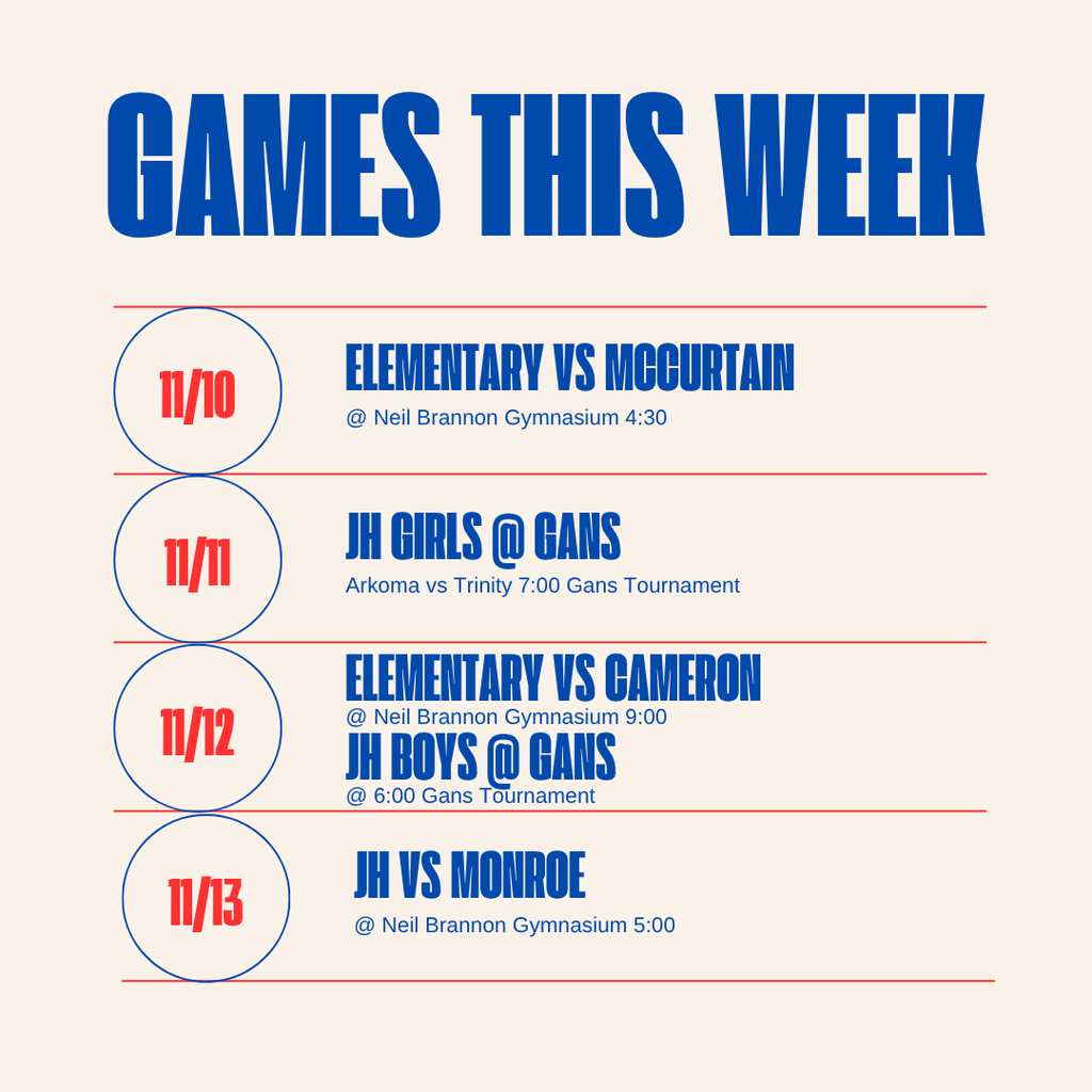 games this week