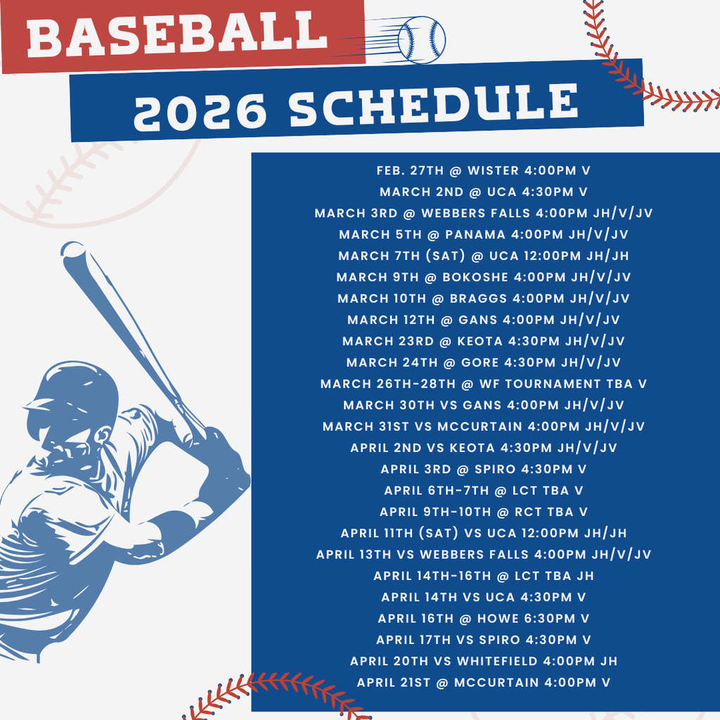 baseball weekly schedule