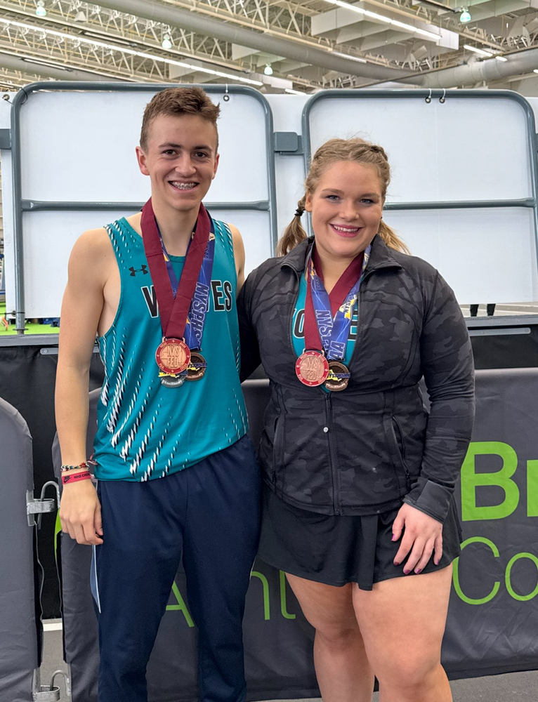 Students with medals 