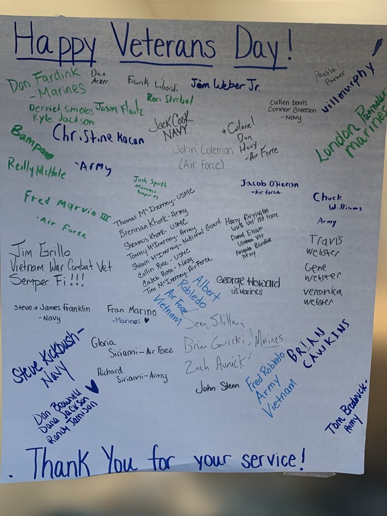 thank you letter to veterans