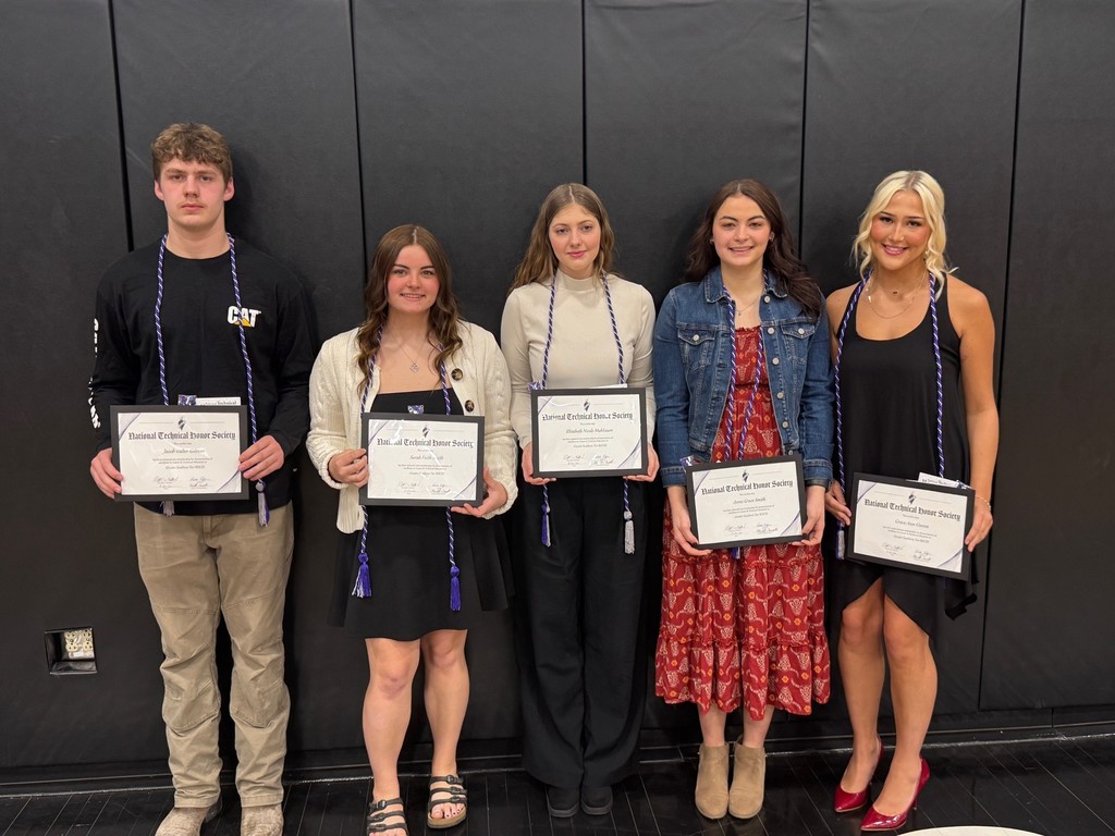 Five students with awards