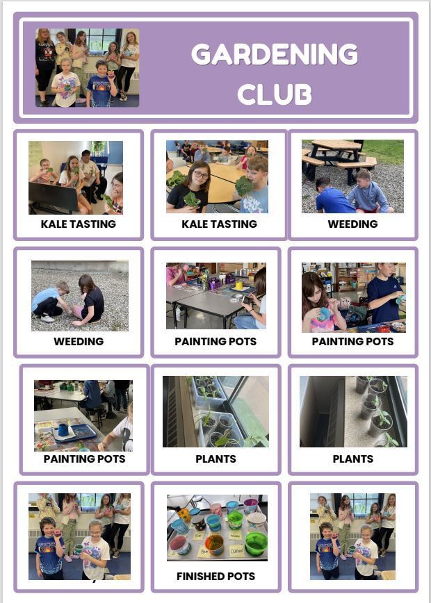 Gardening club flyer