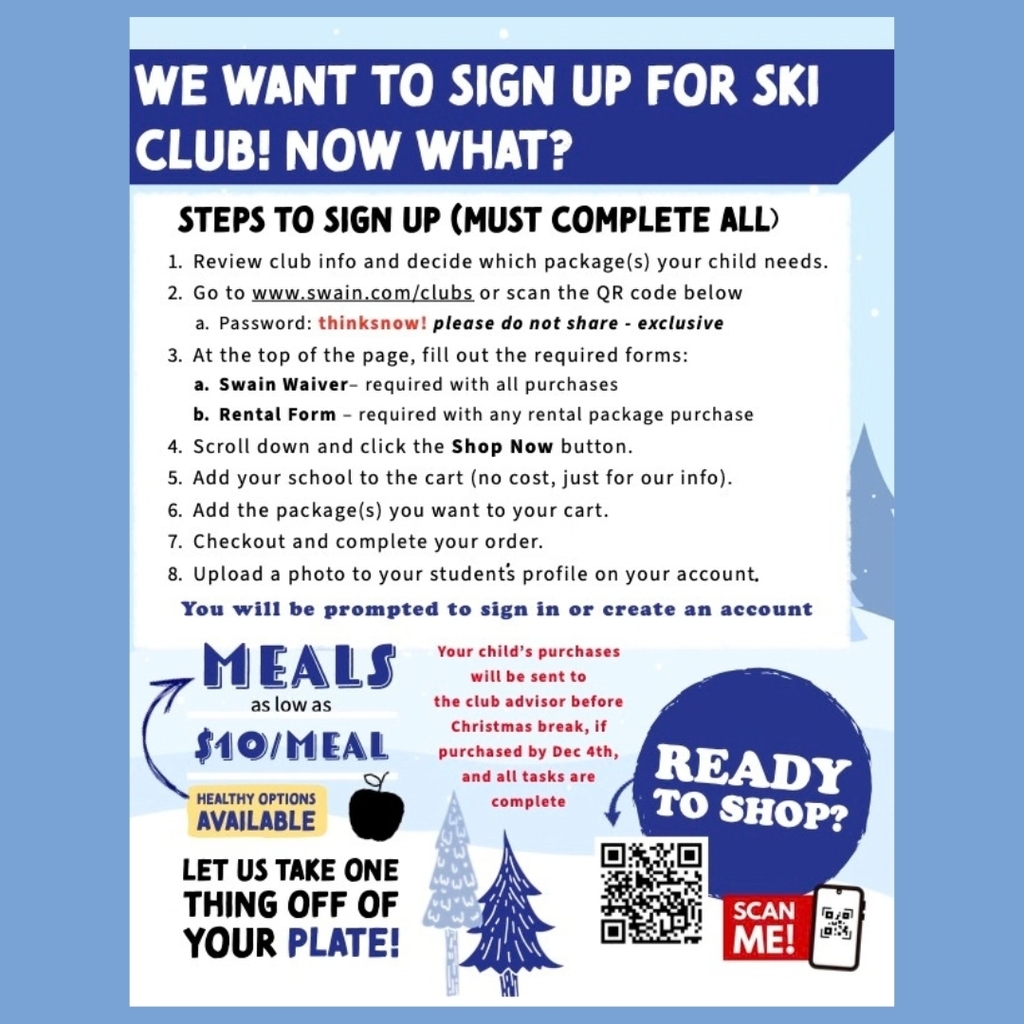 Ski Club 2026 Info