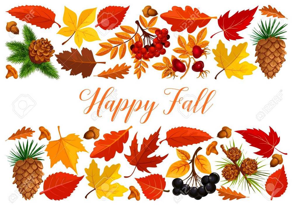 white background with leaves