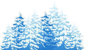 blue tree white background