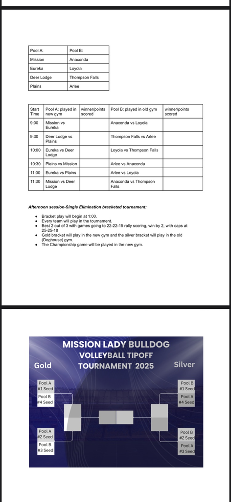 Mission Tip Off Volleyball Info