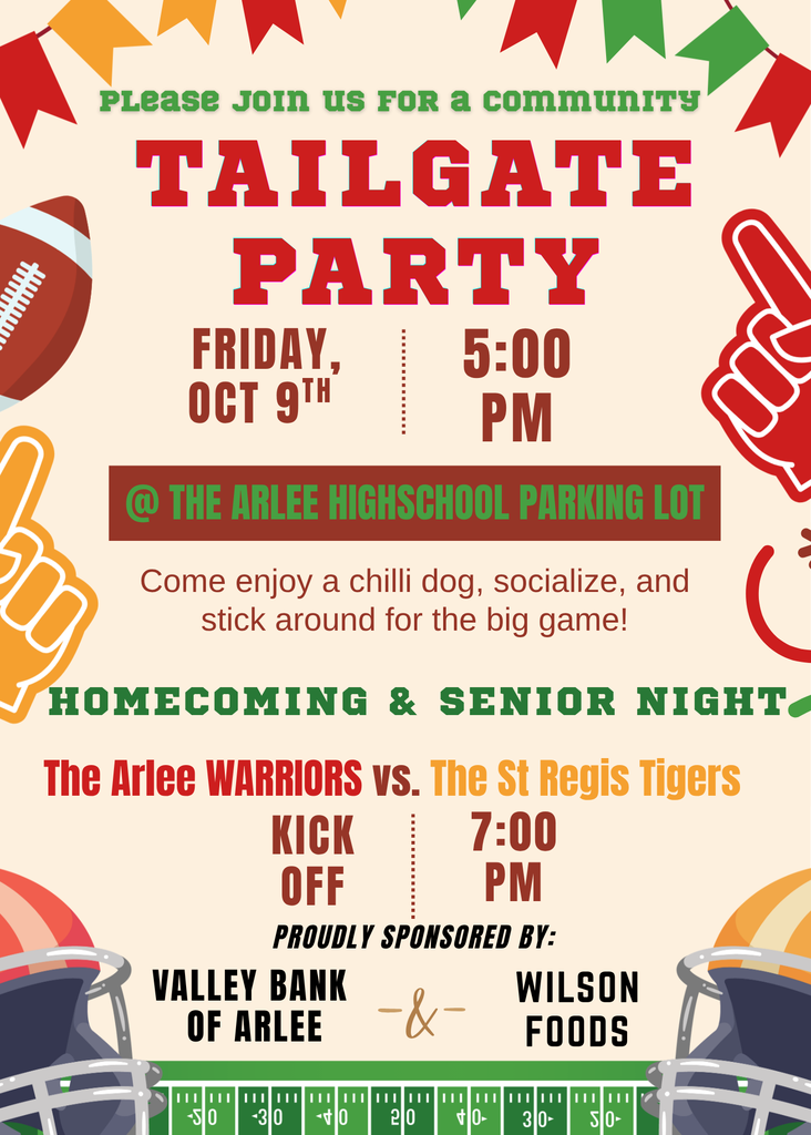 Homecoming/Senior Night Tailgate Party 