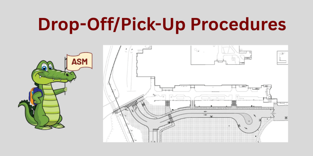 Drawing of the new traffic loop at ASM + ASM alligator