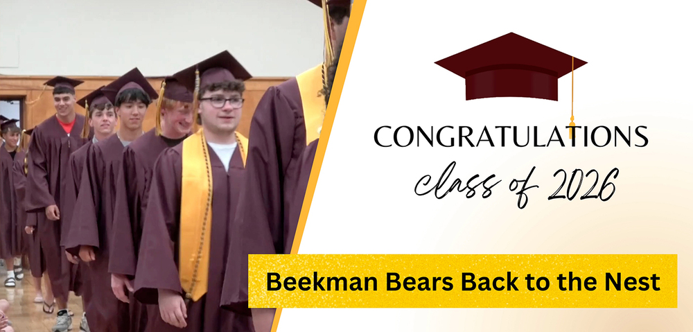 Congratulations Class of 2026. Beekman Bears Back to the Nest