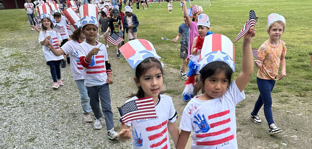 OPS students in Flag Day Parade