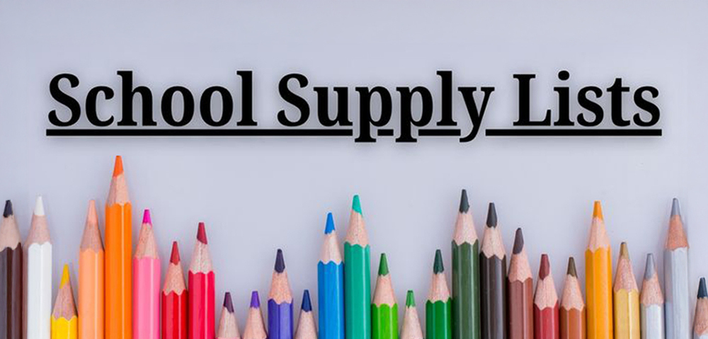 School supply list