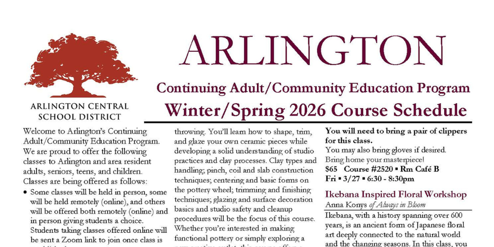 Graphic of the brochure. Decorative Only. 