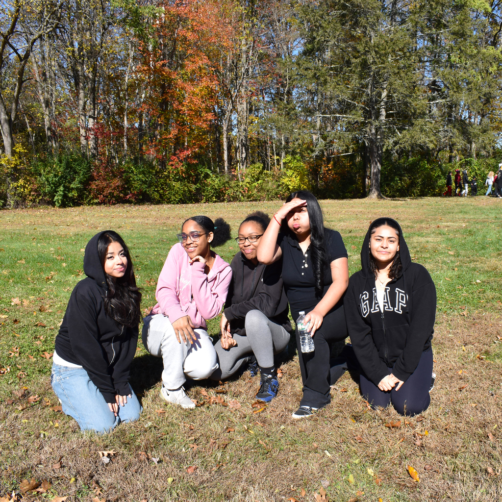 Students during LMS's annual Take a Hike Celebration