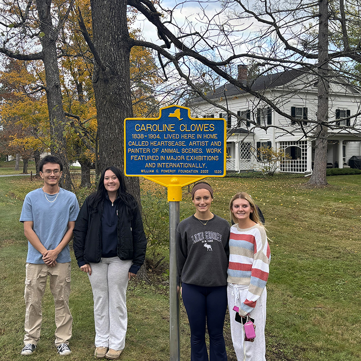 (L to R) Jacob Lasso Sanchez, Sierra Bischoff, Emma Suozzo, and Kate O'Connell