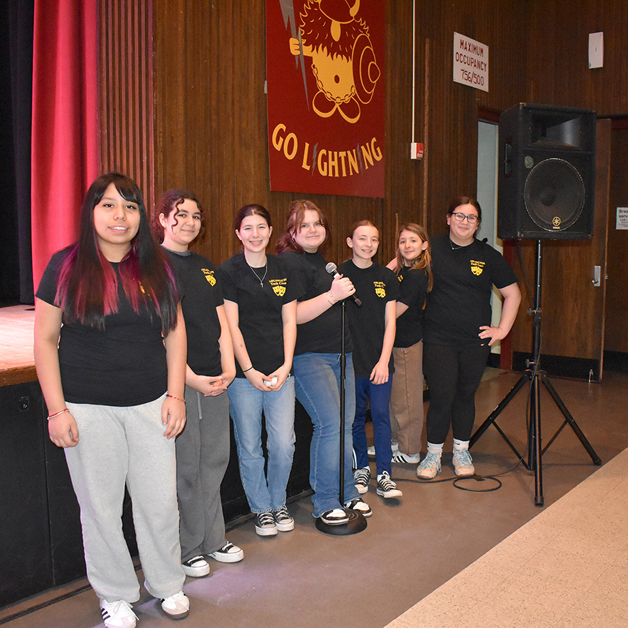 Crew of the Addams Family Musical at LMS