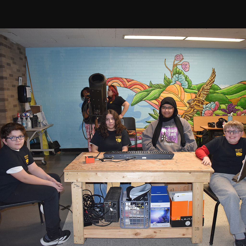 Crew of the Addams Family Musical at LMS