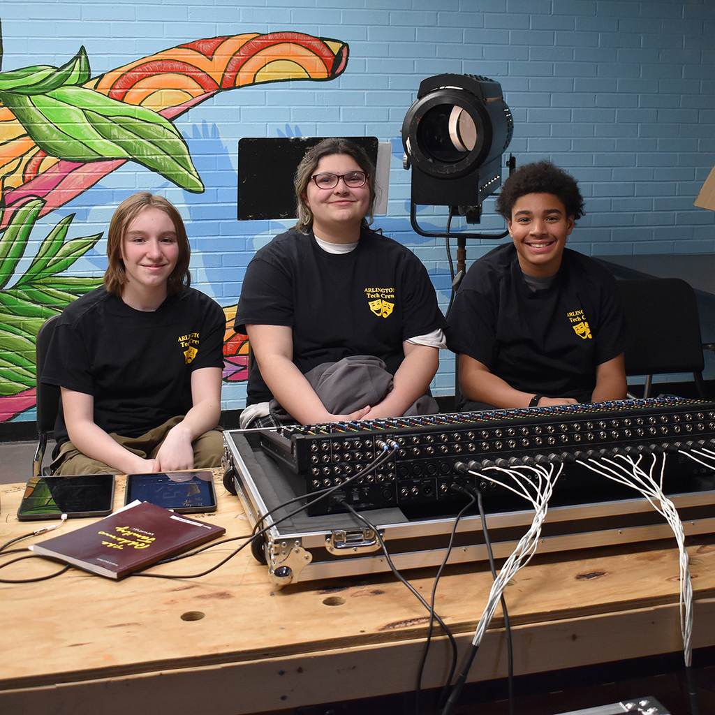 Crew of the Addams Family Musical at LMS