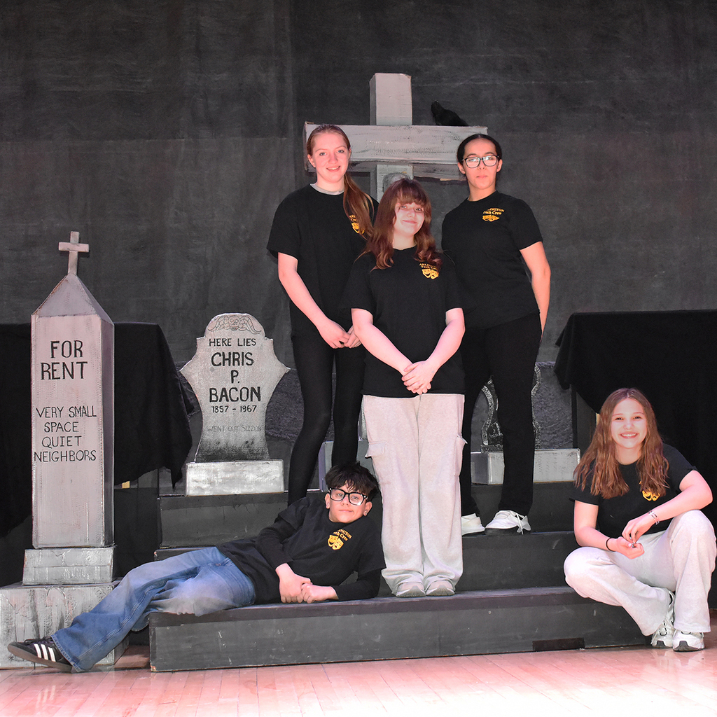 Crew of the Addams Family Musical at LMS