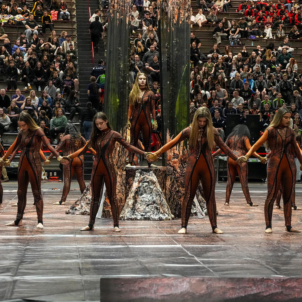 Image of the Arlington Winterguard performance on March 21