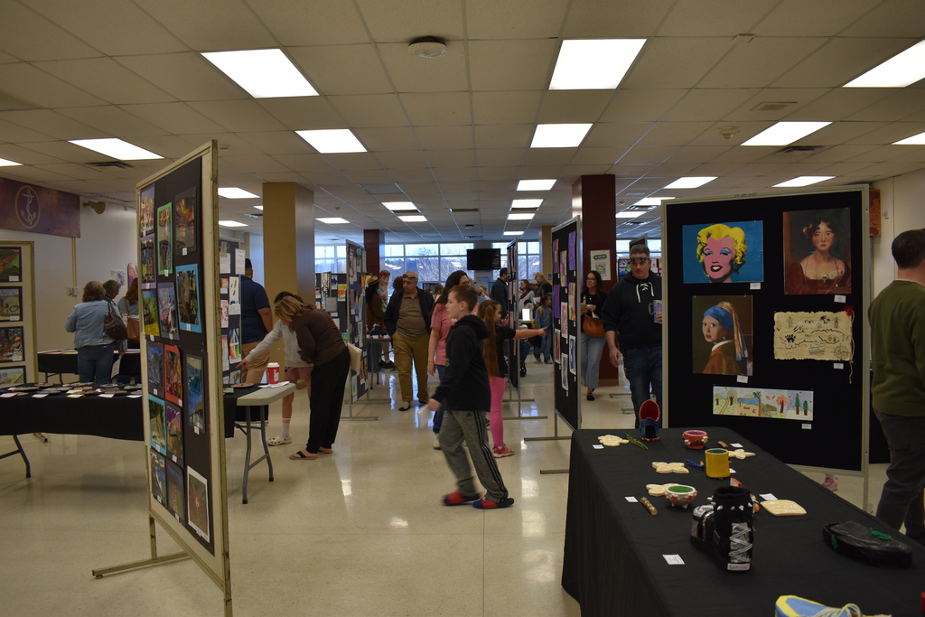 View of the exhibits at the District Arts Fair