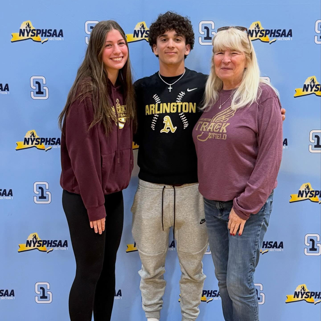 AHS students with Mrs. Napora at the Student-Athlete Leadership Summit on April 20, 2026