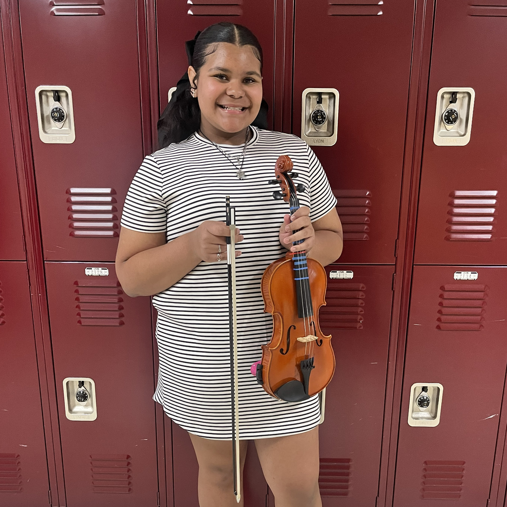 student with violin