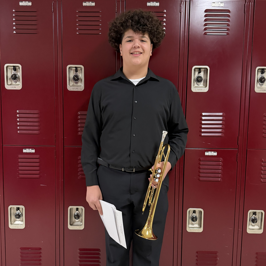 student with trumpet