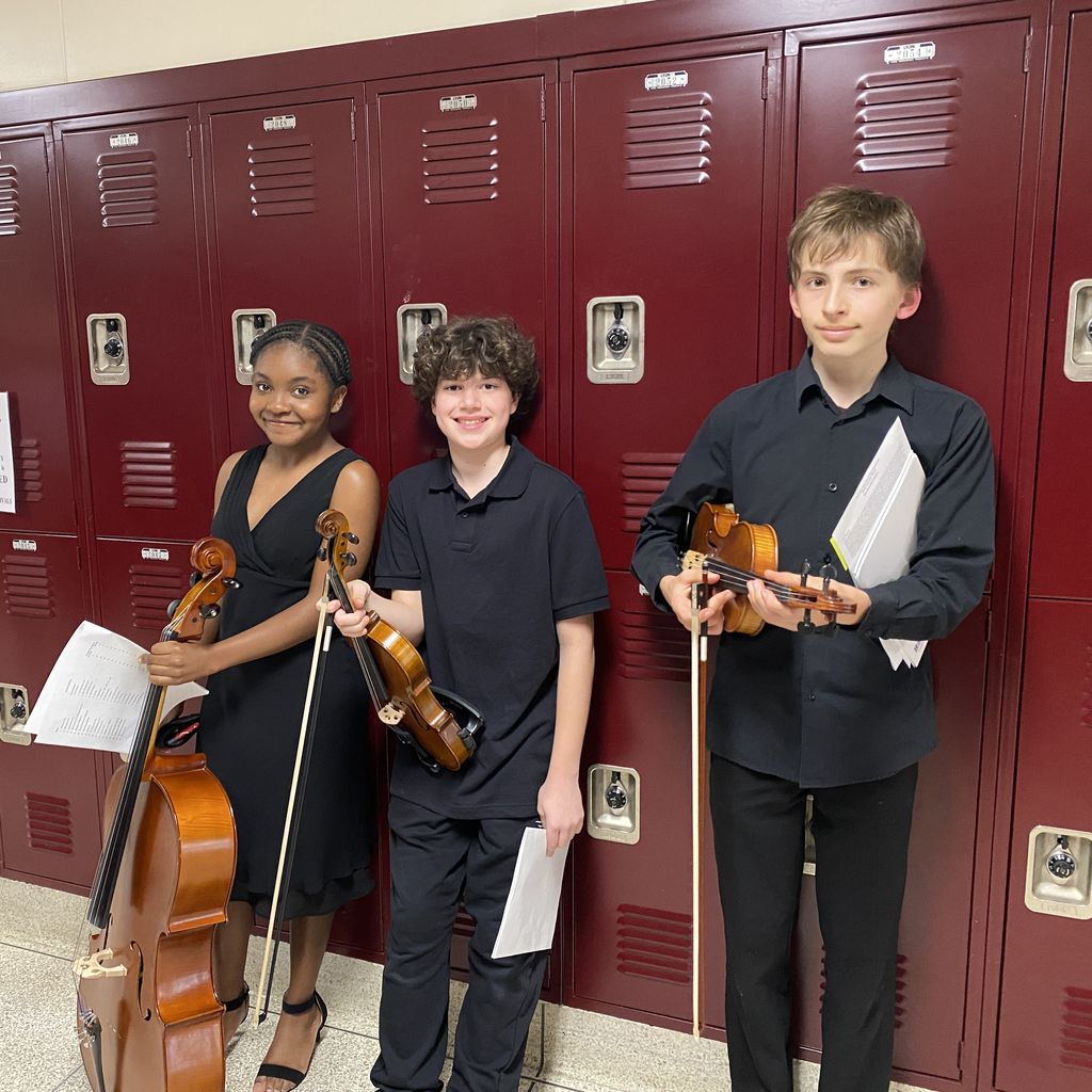 Three UVMS students at the NYSSMA festival
