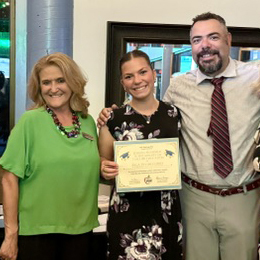  Karen Quimby NYS PTA Awards Coordinator, Lyla DeGregorio, Vincent DeGregorio.