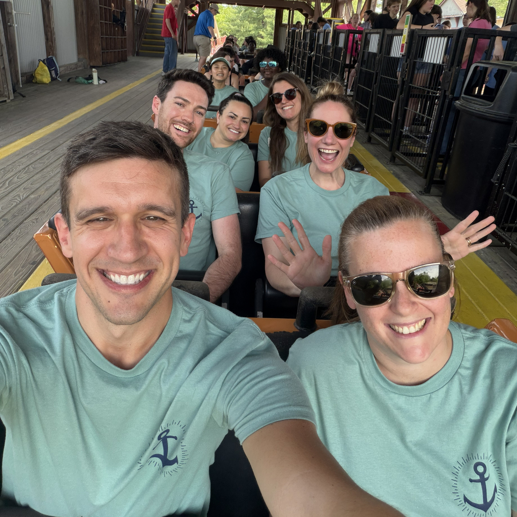 Band and Orchestra members enjoying the rides at Six Flags Great Escape